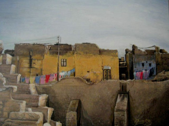 Named contemporary work « LUXOR », Made by NADINE BURGET