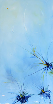 Named contemporary work « Iris d'eau », Made by PATMAN