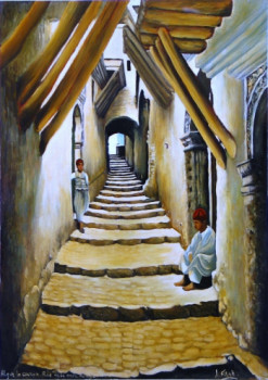 Named contemporary work « une rue ou casbah alger », Made by ABDELMALEK FILAH