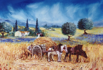 Named contemporary work « PROVENCE », Made by SHIREL.S