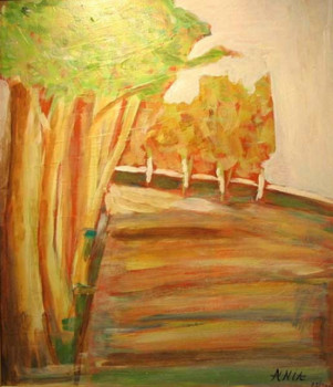 Named contemporary work « Allée d'Arbres », Made by ANIA