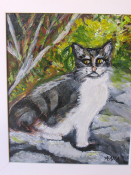 Named contemporary work « le Chat », Made by ANIA