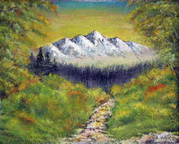 Named contemporary work « montagne JONE », Made by EDWARD