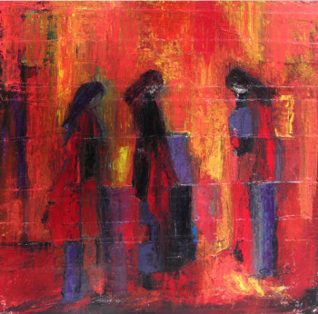 Named contemporary work « Quartet », Made by BRIGITTE PETIT