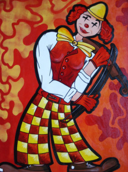 Named contemporary work « BRAVO POUR LE CLOWN », Made by MFC