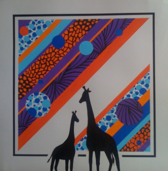 Named contemporary work « LES GIRAFES », Made by MFC