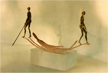 Named contemporary work « Au fil du temps », Made by GILLES CANDELIER