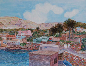 Named contemporary work « CRISTEL (Oran Algérie) », Made by AFFIF CHERFAOUI