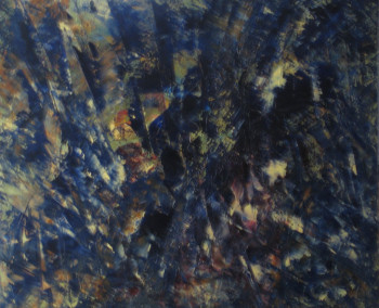 Named contemporary work « Dans les bleus II », Made by MARCO