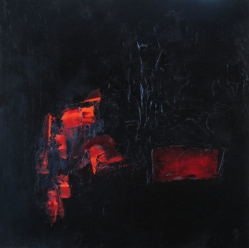 Named contemporary work « Noirs et Rouges III », Made by MARCO