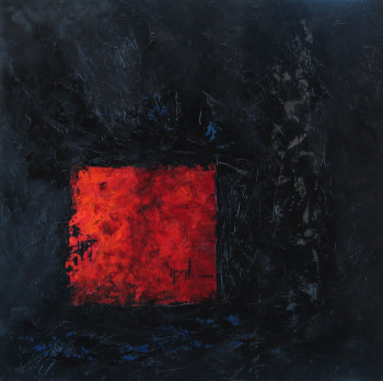 Named contemporary work « Rouges, Bleus, Ombres III », Made by MARCO