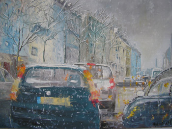 Named contemporary work « sous la neige », Made by HUGHES DE LA TAILLE