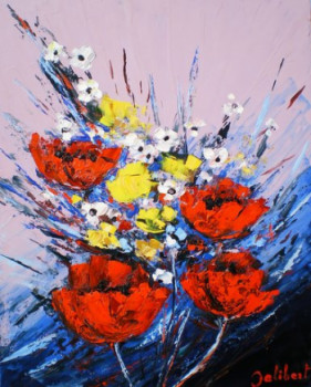 Named contemporary work « Bouquet 1 », Made by FRANCIS JALIBERT