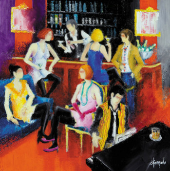 Named contemporary work « BAR DE NUIT », Made by CHAMPALE