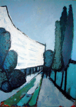 Named contemporary work « La Prairie à Ville d'Avray », Made by CHRISTIAN MENARD