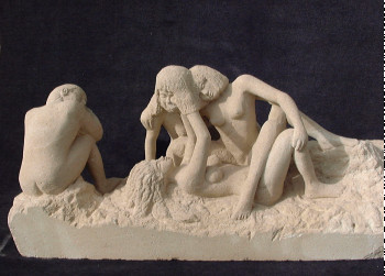 Named contemporary work « les penseuses », Made by LORUS