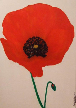 Named contemporary work « GENTIL COQUELICOT », Made by OLIVIERWEINBERG