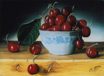 Named contemporary work « Cerises », Made by CHRISTIAN LABELLE