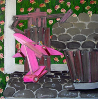 Named contemporary work « L'Avion de Barbie », Made by ANNE CABROL