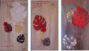 Named contemporary work « FEUILLES D'AUTOMNE », Made by MANOU