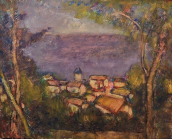 Named contemporary work « "Paysage en bordure de mer" », Made by JEAN PIERRE HARIXCALDE