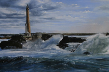 Named contemporary work « le phare de l' ile vierge », Made by FABIEN BASQUIN