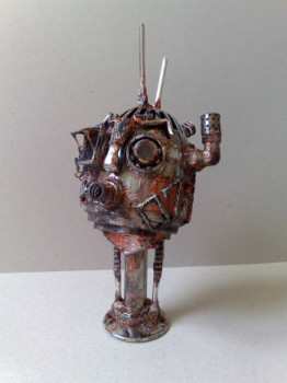 Named contemporary work « Robot #2 », Made by CARLITO