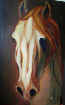 Named contemporary work « tête de cheval 2 », Made by BERNI