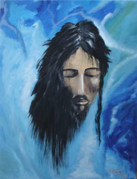 Named contemporary work « Cristo Meditativo », Made by YESO