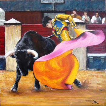 Named contemporary work « corrida », Made by DIDHENRY