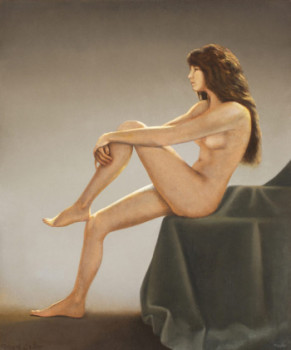 Named contemporary work « LE REPOS DU MODELE 1 », Made by GAUTIER