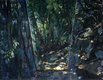 Named contemporary work « Sentier évasé », Made by BERNARD MARIE COLLET