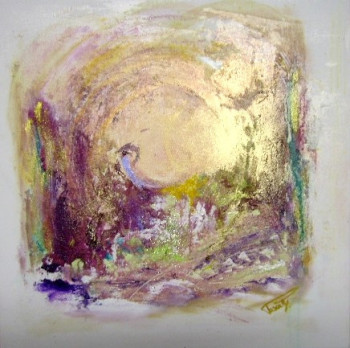 Named contemporary work « Quand le soleil brûle encore !. », Made by PASCALY