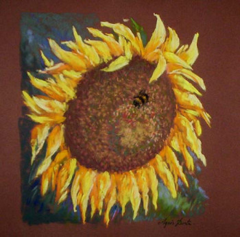 Named contemporary work « Le bourdon sur le tournesol. », Made by AGNèS DORTU