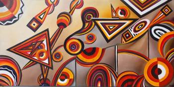 Named contemporary work « Aborigène (2009) », Made by BELLEC MICHELLE 