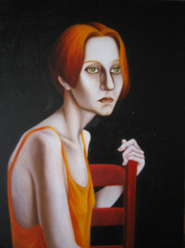 Named contemporary work « La femme rousse », Made by JEAN-FRANçOIS COSTE