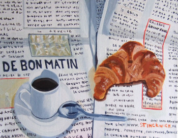 Named contemporary work « De bon matin », Made by STINCKWICH