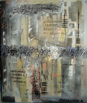 Named contemporary work « l'écriture muette », Made by ARTBEA