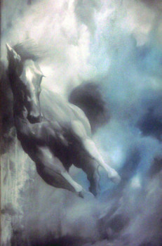 Named contemporary work « horse », Made by LEBARS