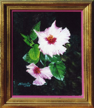 Named contemporary work « Hibiscus », Made by MIKELA