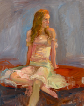 Named contemporary work « La danseuse », Made by DOMINIQUE AMENDOLA