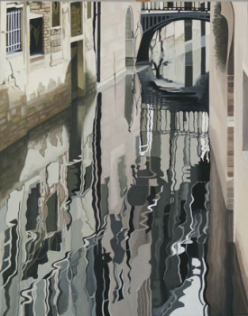 Named contemporary work « Vue de Venise 2 », Made by DOMINIQUE JANIERE