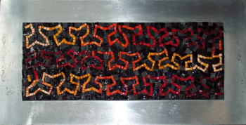 Named contemporary work « Ondulations », Made by MOSAICOCO