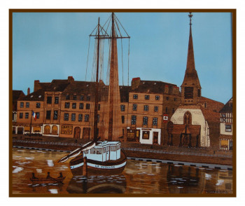 Named contemporary work « Honfleur 2 », Made by PHILIPPE LE PYRO