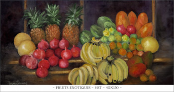 Named contemporary work « Fruits exotiques », Made by FRANçOISE LEDAMOISEL