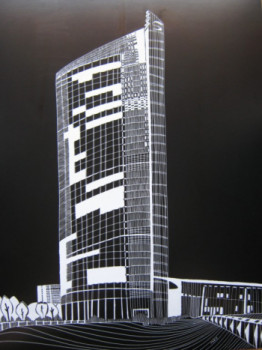 Named contemporary work « Deutsche Post Tower », Made by FABIE