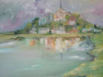 Named contemporary work « LE MONT SAINT MICHEL », Made by ROSEAUVENT