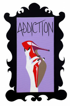 Named contemporary work « Addiction », Made by LOUISELAPRAIRIE