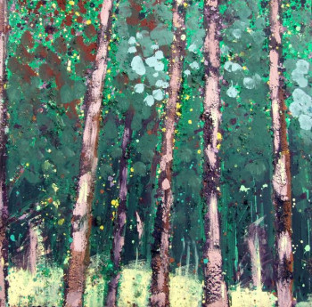 Named contemporary work « foret83 », Made by AQUARELLUS