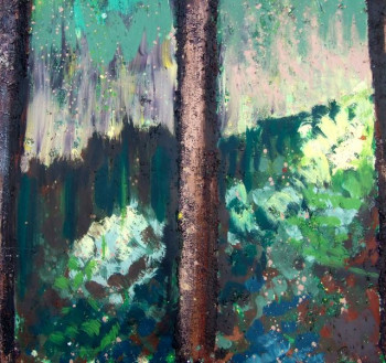 Named contemporary work « foret 122 », Made by AQUARELLUS